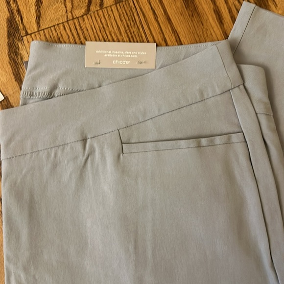 NWT Chico’s size 3.5T gray ankle trousers - Picture 2 of 6